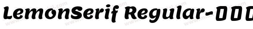 LemonSerif Regular字体转换